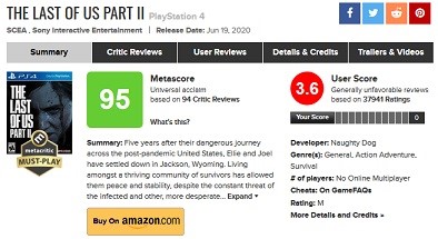 Metacritic users scores : Η κατάντια της κοινότητας