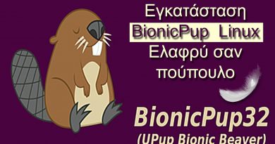 Εγκατάσταση BionicPup Linux – Ελαφρύ Λειτουργικό